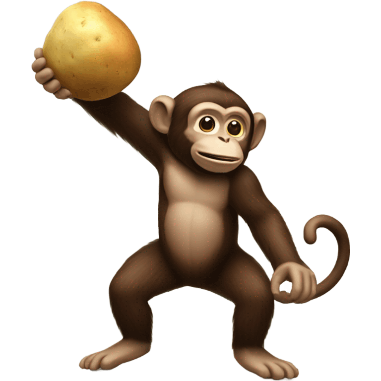 monkey throwing potato  emoji