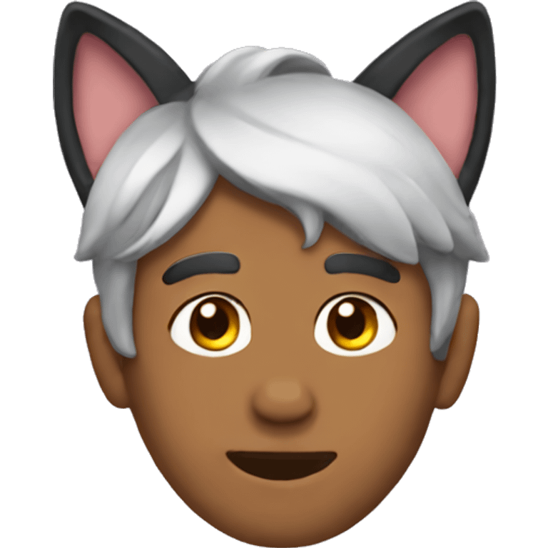 Hector wearing cat ears emoji