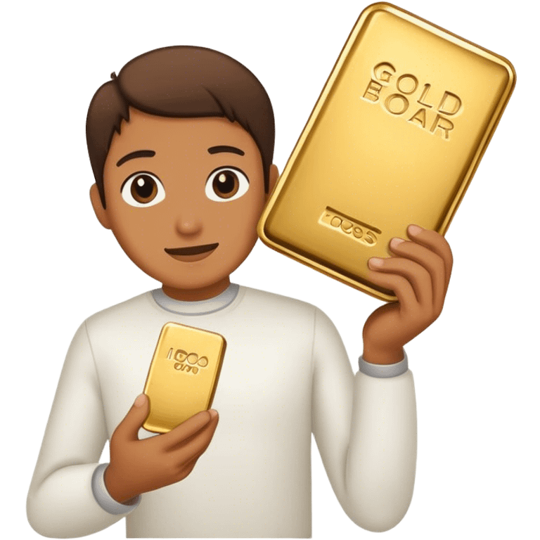 holding gold bar emoji