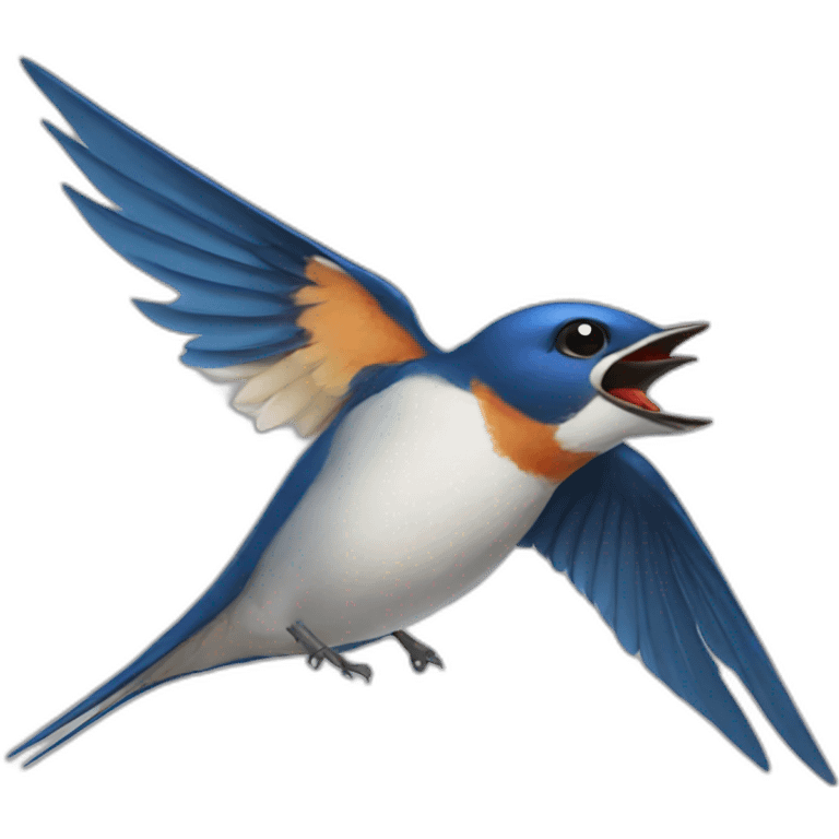  swallow bird playing football emoji