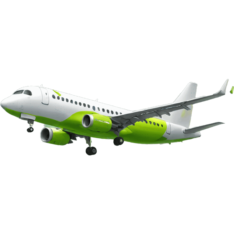 Airbaltic green emoji showing the airbaltic green, circular bg with a white pin emoji