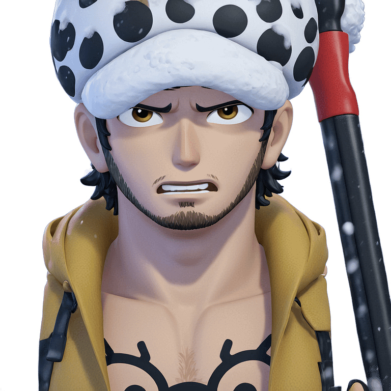 trafalgar law in the snow emoji