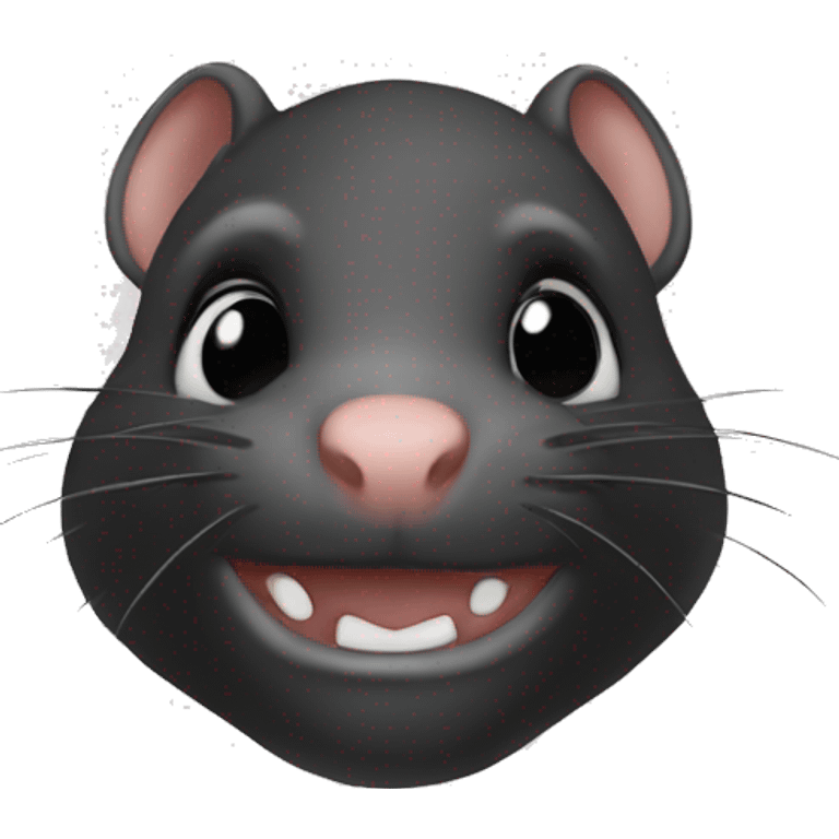 Black rat good idea emoji