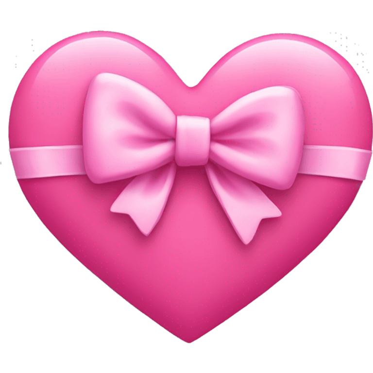 pink heart with a bow emoji