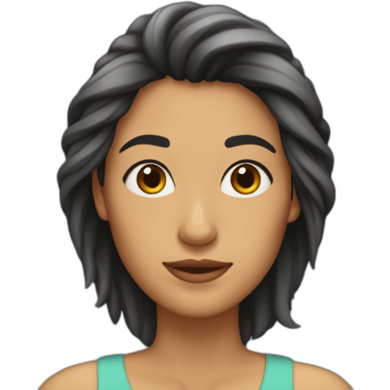 mujer pelo corto y liso pelirroja  emoji