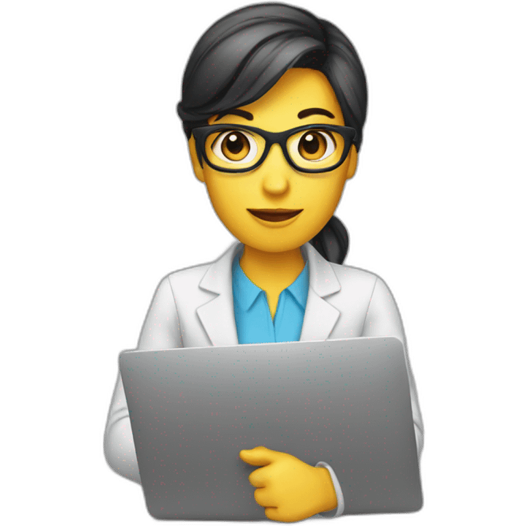 Virtual assistant geek emoji