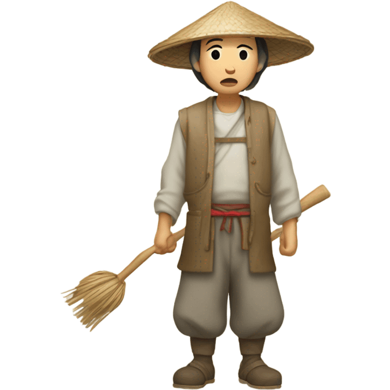 Chinese peasant photorealistic emoji