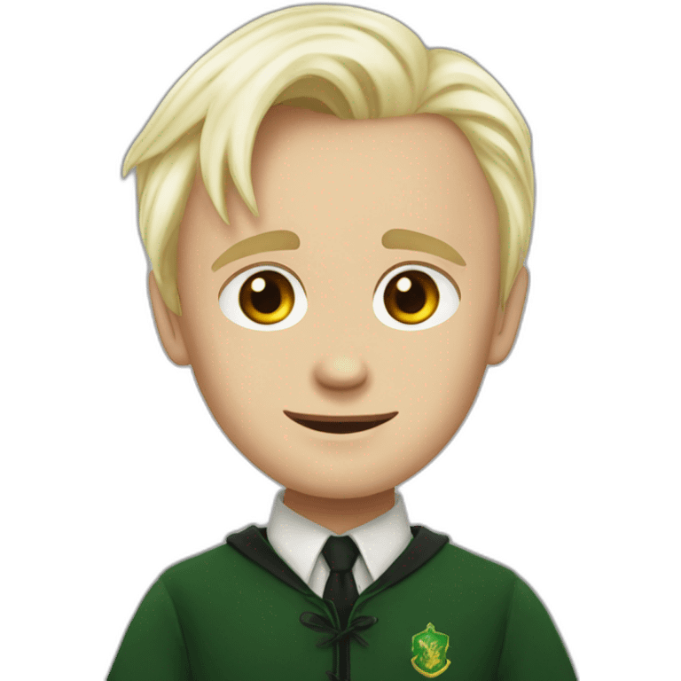 Draco malfoy with an eart  emoji