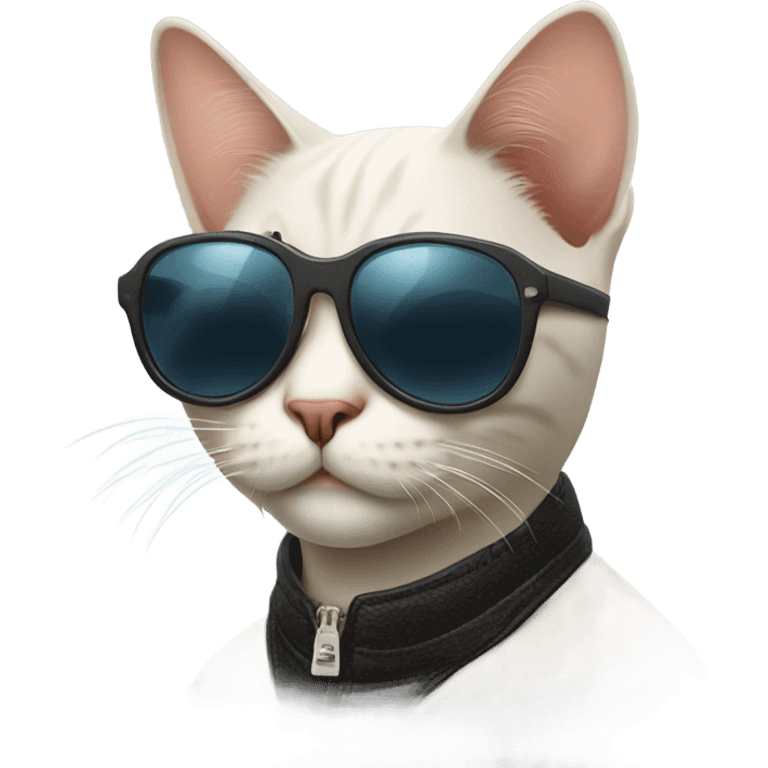 Cat with sunglasses emoji