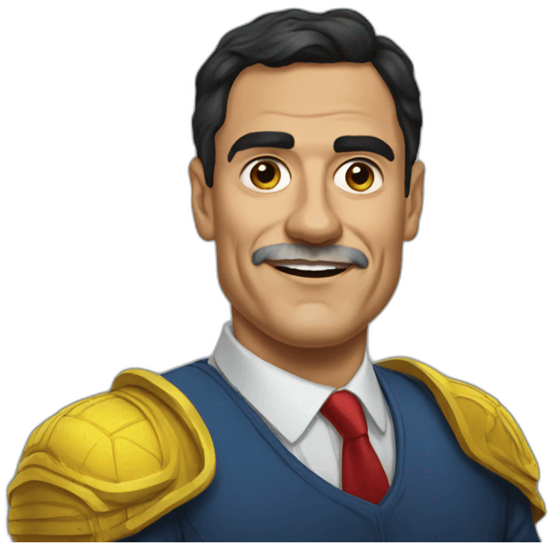 Comic portrait of Pedro Sanchez emoji