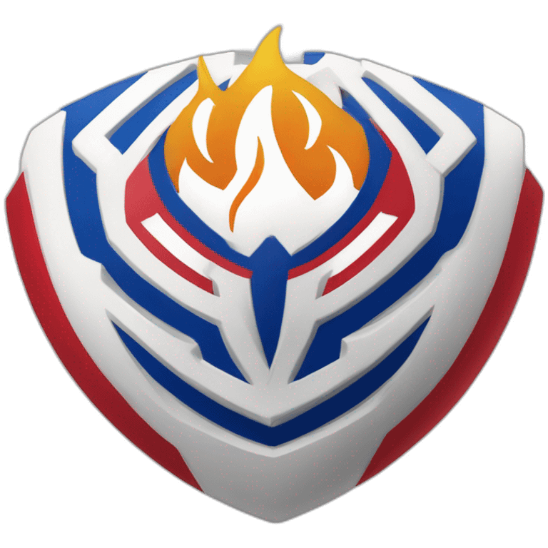 Logo de l'Olympique lyonnais emoji