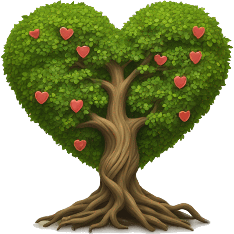 Heart shaped tree of life  emoji