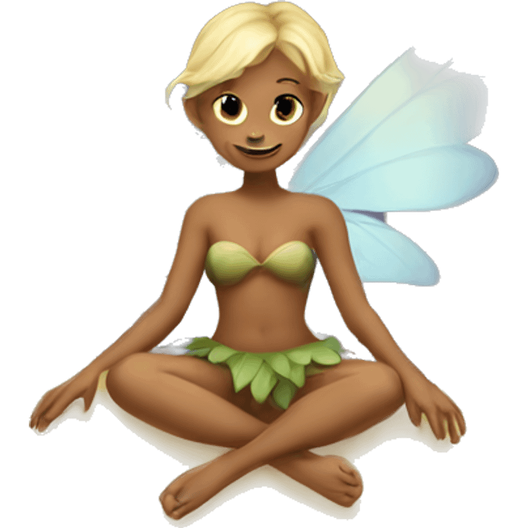 fairy sitting on the moon emoji