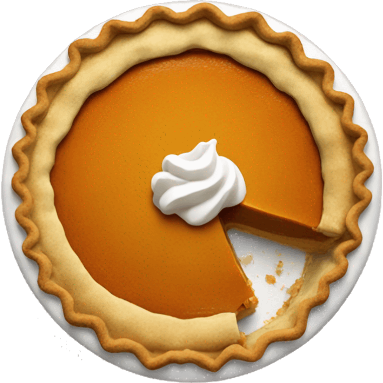 Pumpkin pie emoji