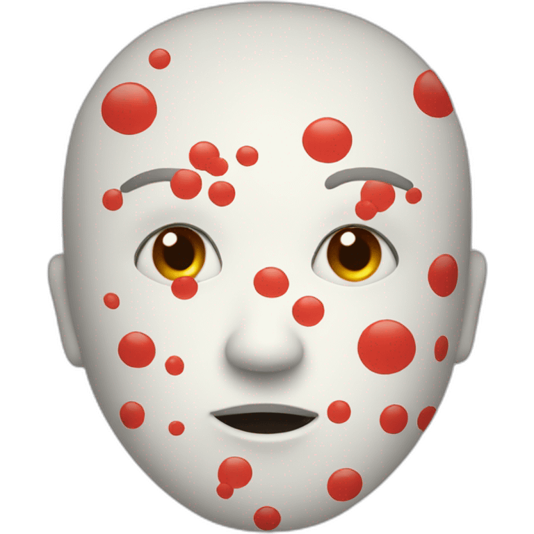 Head with red spots emoji