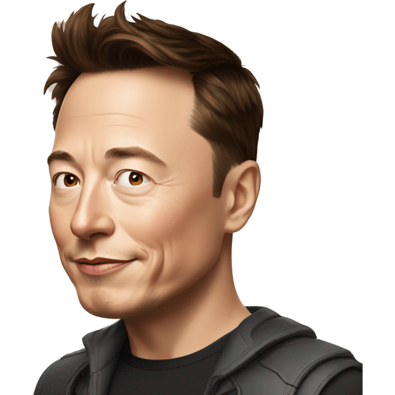 Elon musk with a iPhone 15 emoji