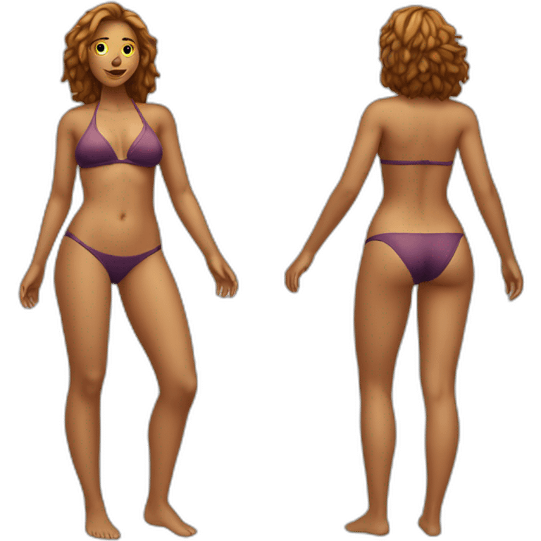 full body beauty-in-a-small-bikini both sides emoji