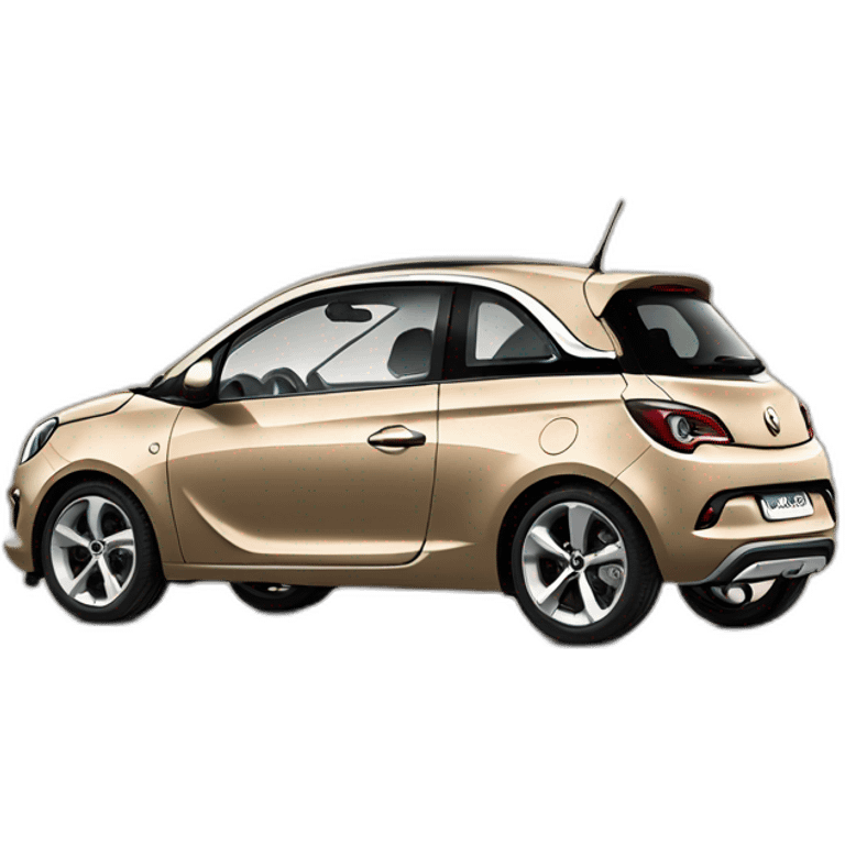 Cappuccino coloured Opel Adam emoji