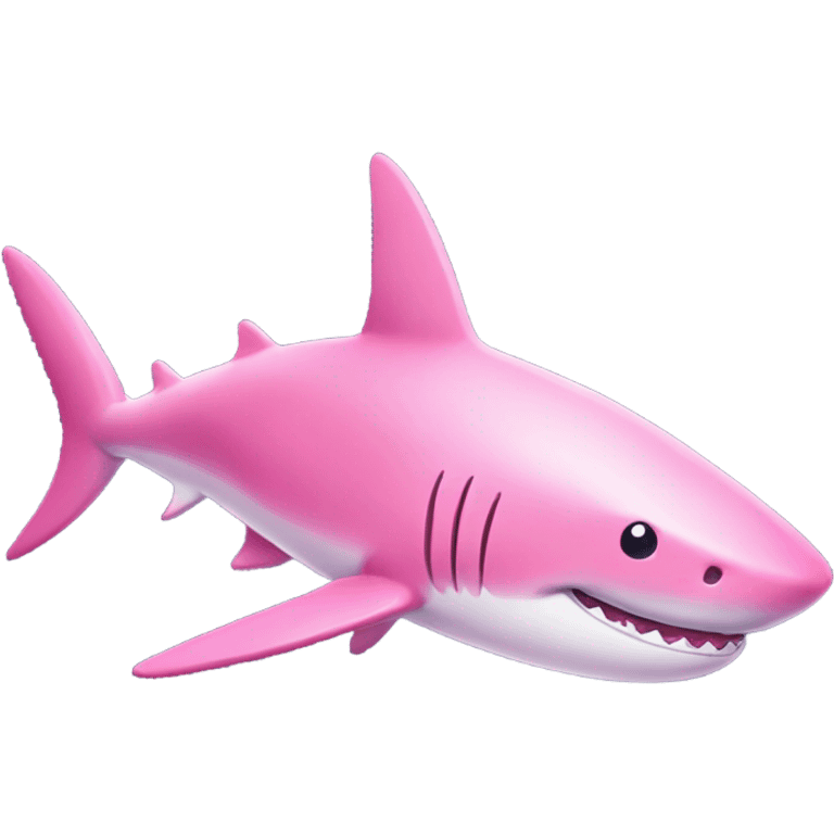 Pink shark emoji