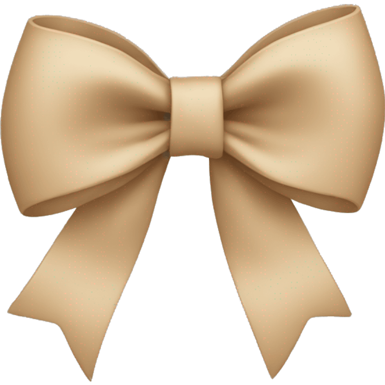 Beige bow emoji