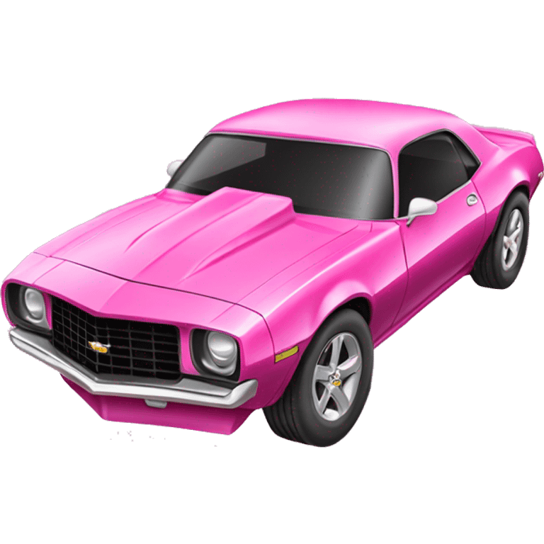 pink chevrolet camero emoji