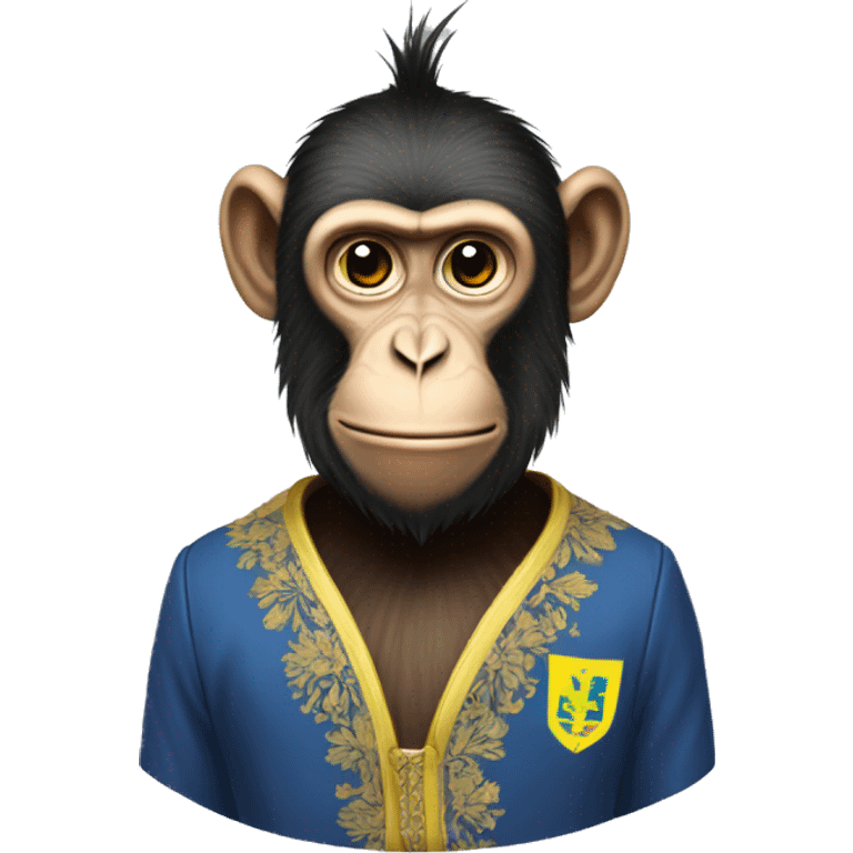 Ukrainian-Monkey. crested head, long whiskers  emoji