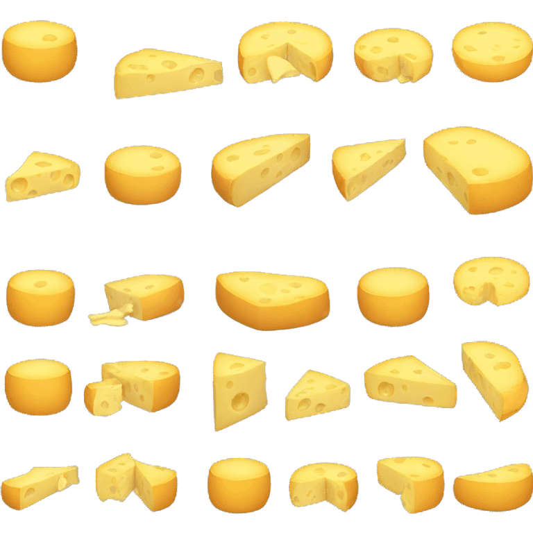 sleeping emoji as cheese emoji