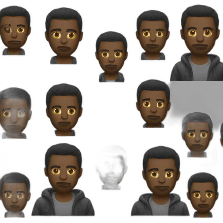 Black thug emoji