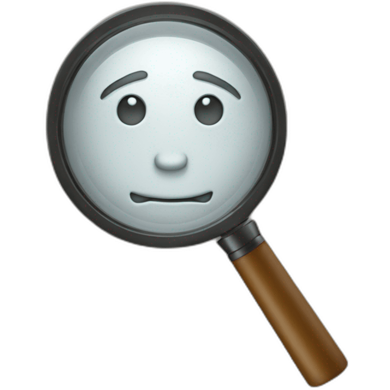 Magnifying glass man emoji