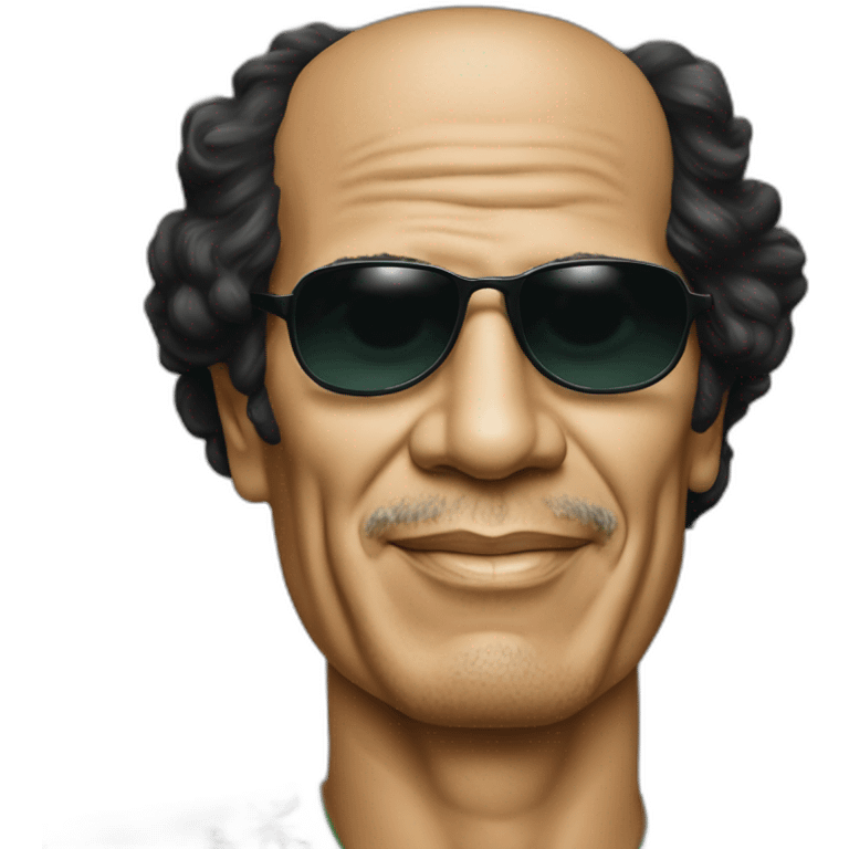 muammar gaddafi in sunglasses emoji