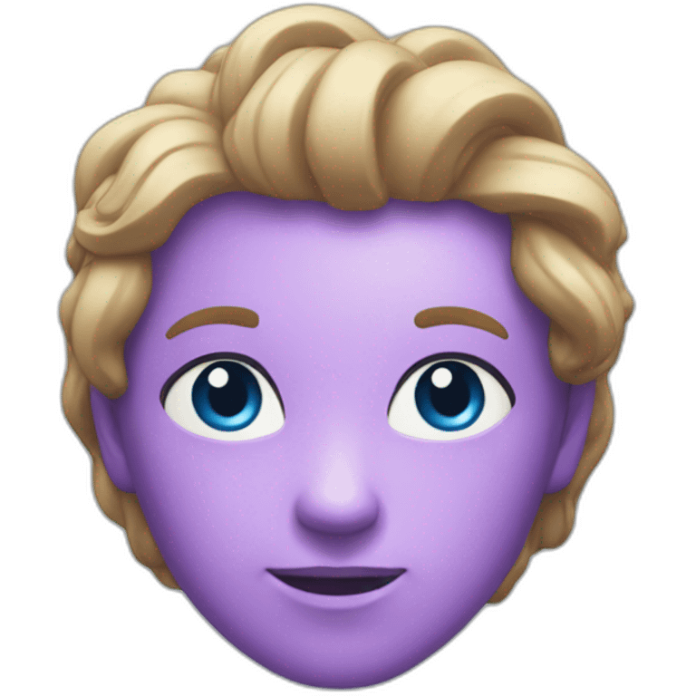 dimension bleue et violette emoji