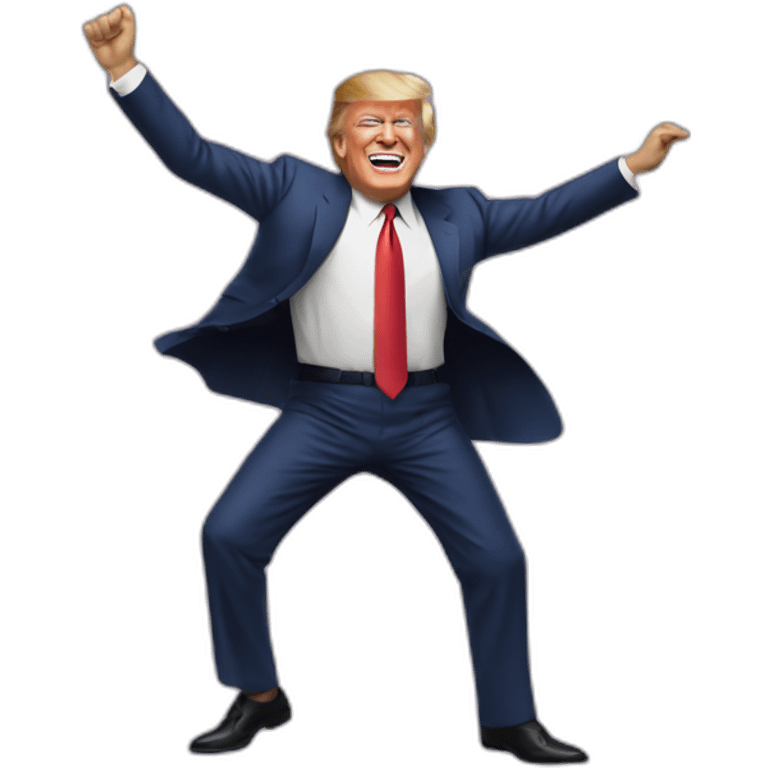 Trump hitting that nae nae emoji