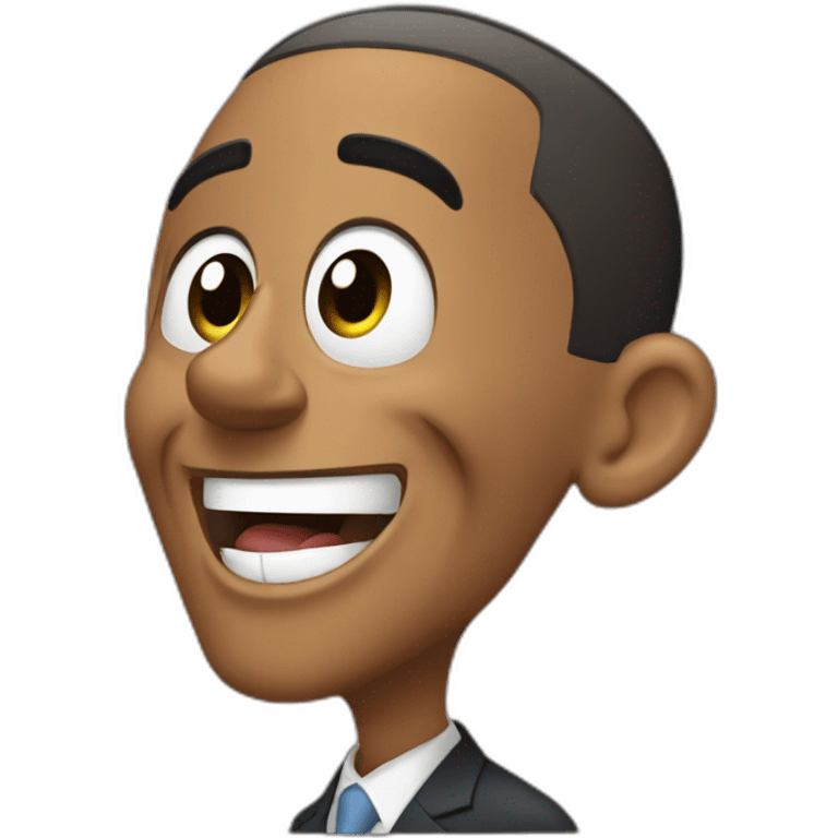 Barack obama happy surprised emoji