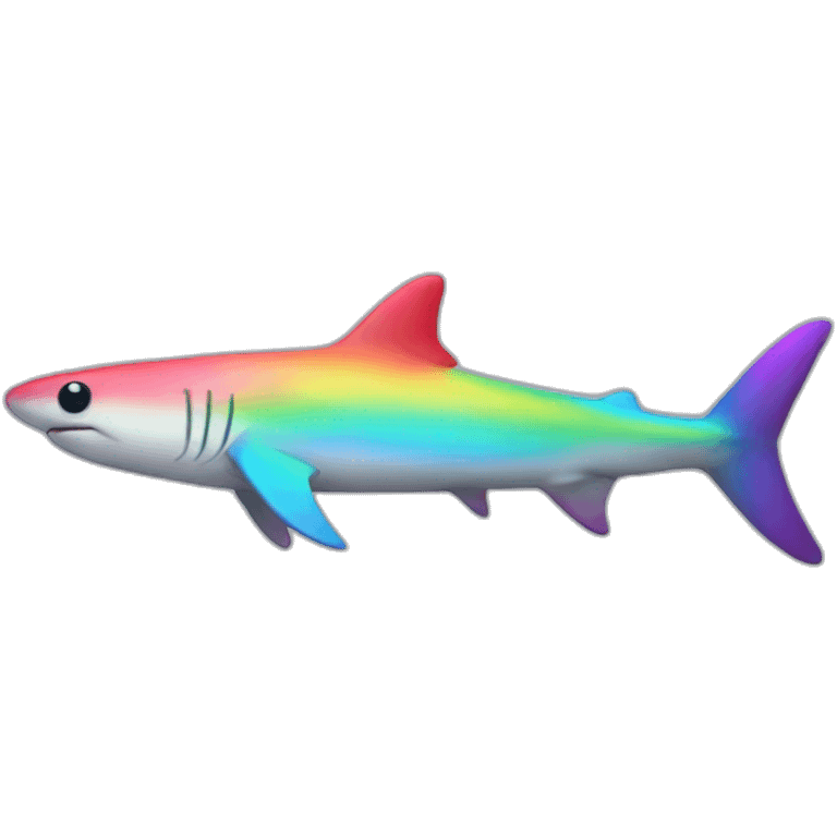 Rainbow Shark Full Body emoji