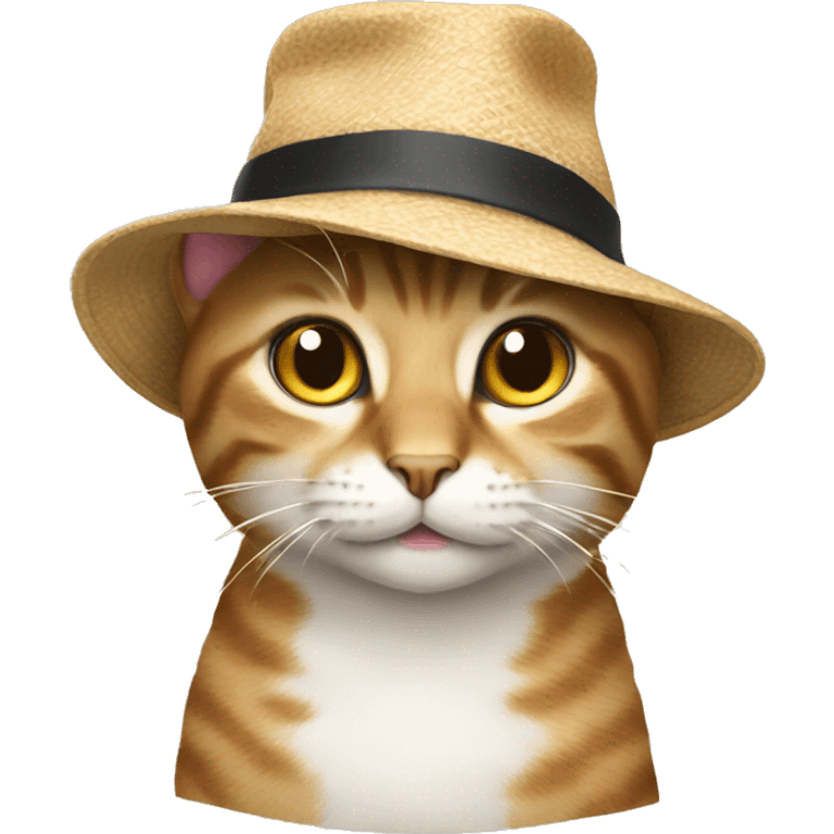 Cat wearing a hat  emoji