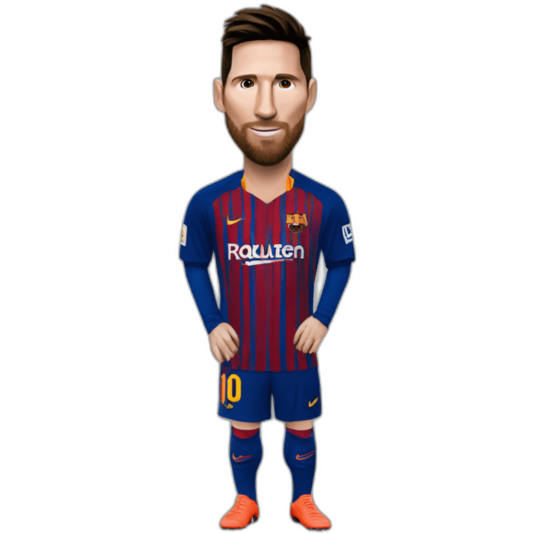 Messi acosté de Ronaldo emoji