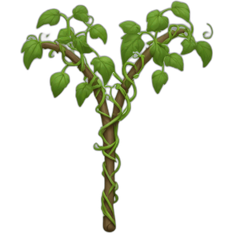 sceptre covered with vines emoji