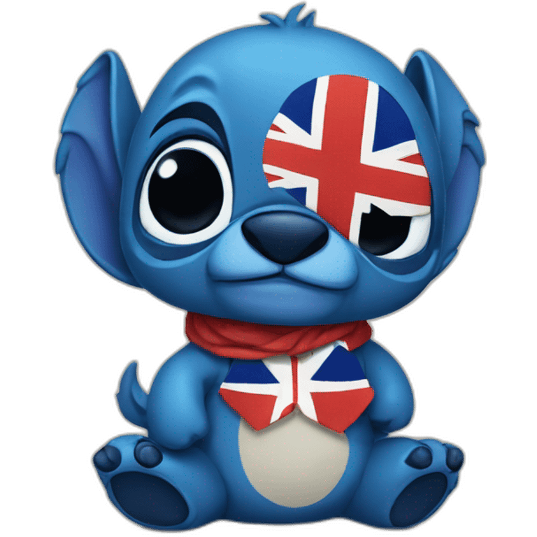 Stitch avec drapeau francais emoji