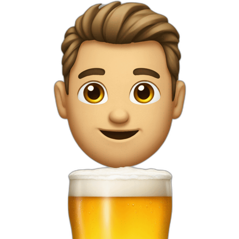 Vzy whit beer emoji