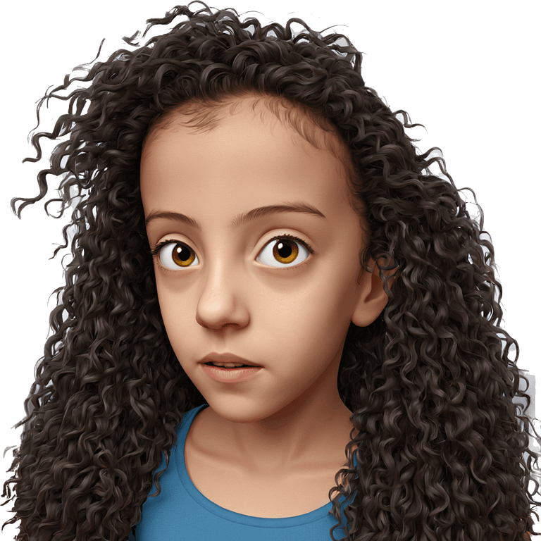 realistic portrait of girl emoji