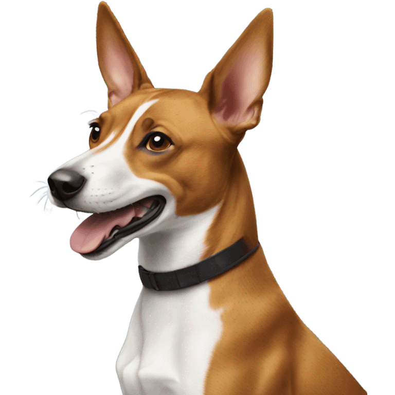 Basenji cheering emoji