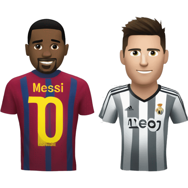 messi and ronaldo emoji