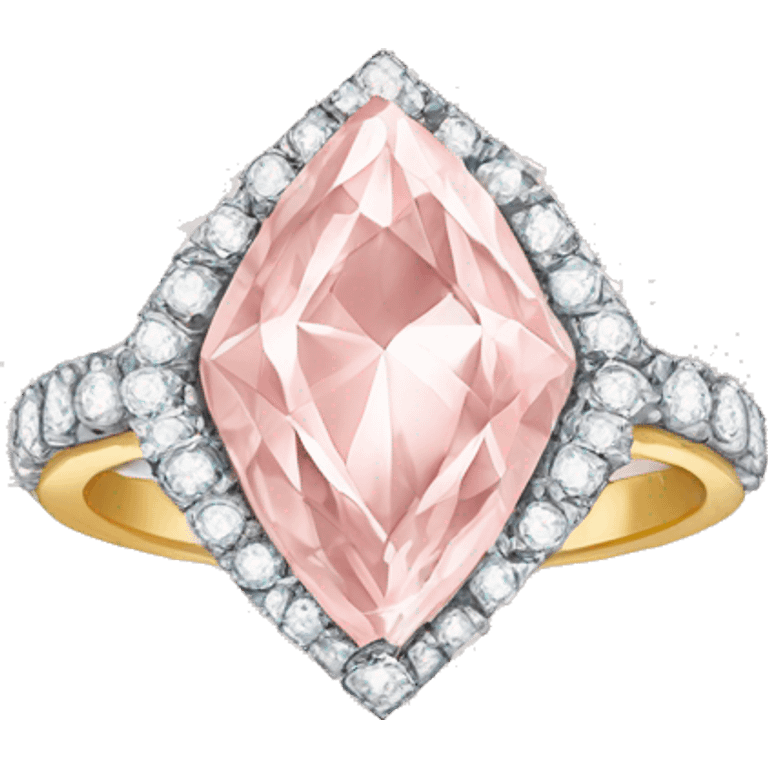 Light Pink diamond ring emoji