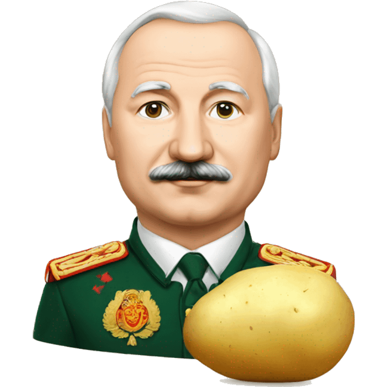 Lukashenko with potato emoji