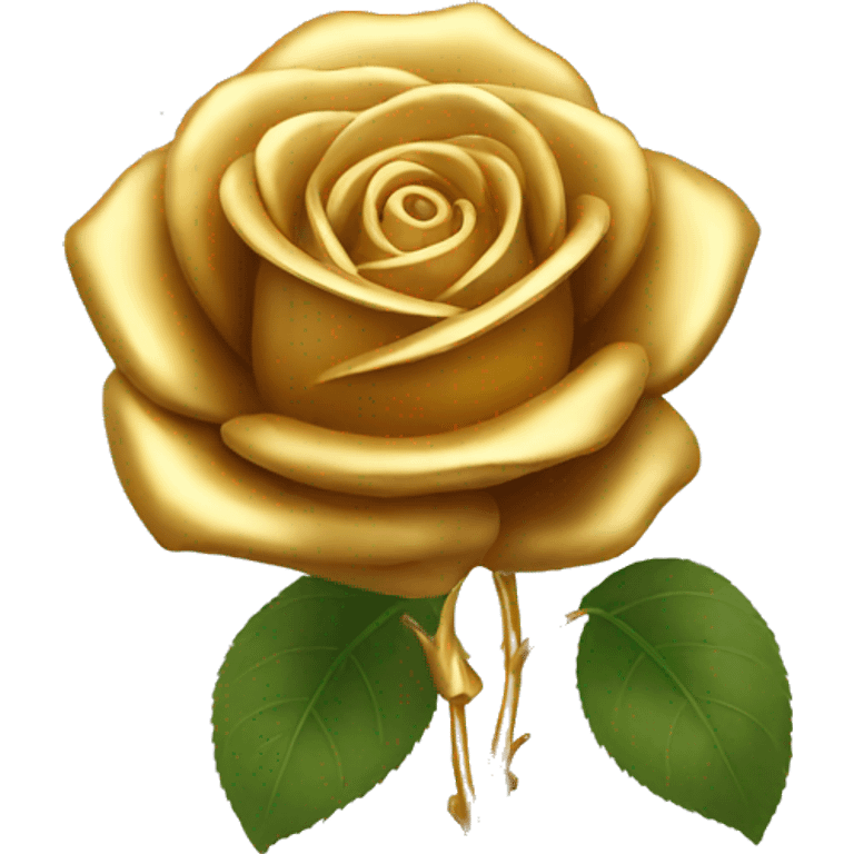 Gold rose emoji