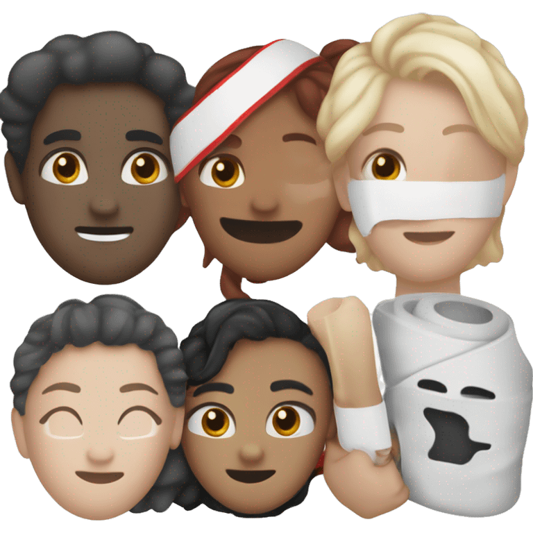 Please create an emoji that combines a heart symbol (❤️) with a bandage or medical patch (‍🩹), but in black color instead of the usual red and white.  emoji