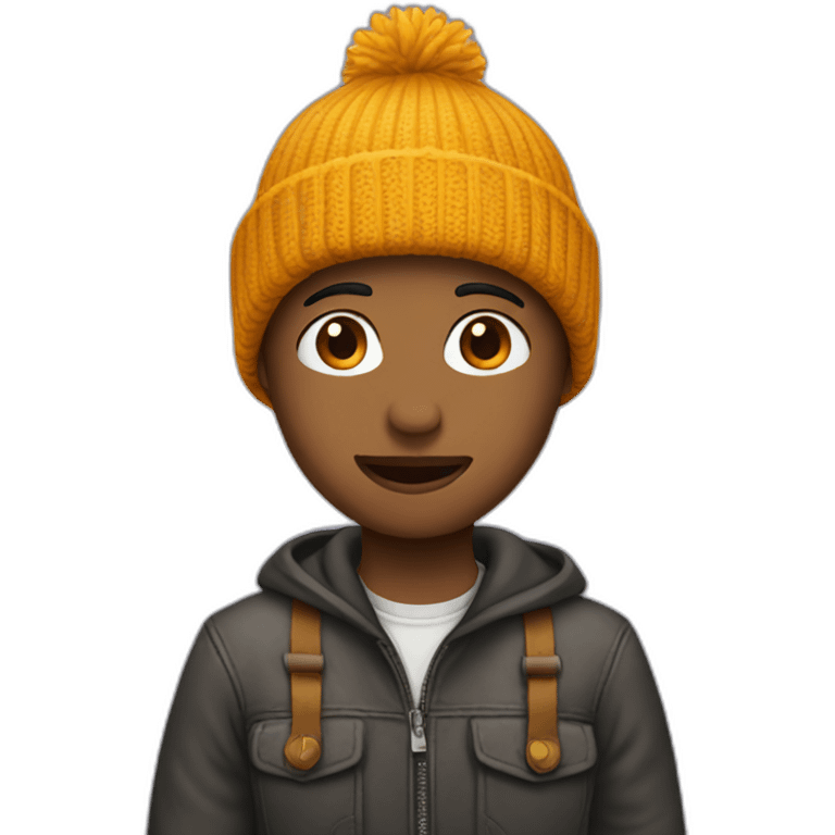 Person wearing a beanie emoji