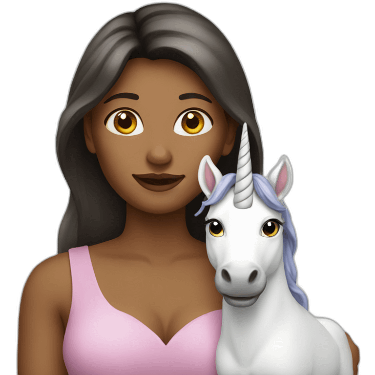 Woman-Holding-unicorn emoji