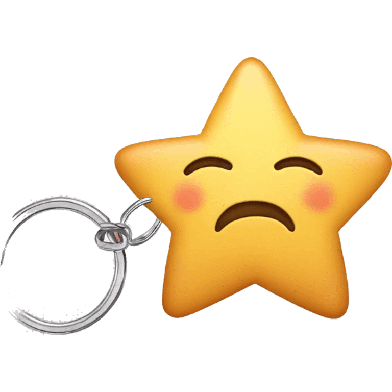 Little star keychain  emoji