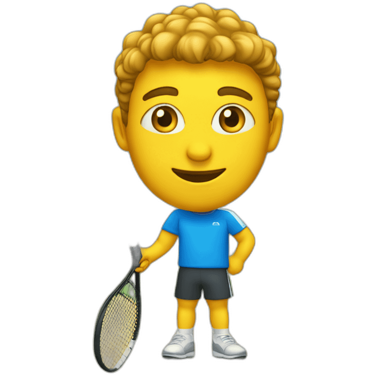 Pala de pádel con cara emoji